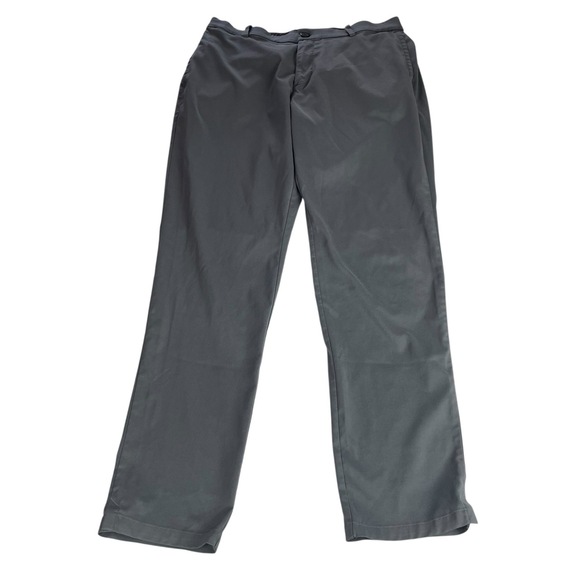 Nike Dri-Fit Gray Flat Front Button Zip  Closure Pants‎ Men’s Size 34x32 - Picture 1 of 11